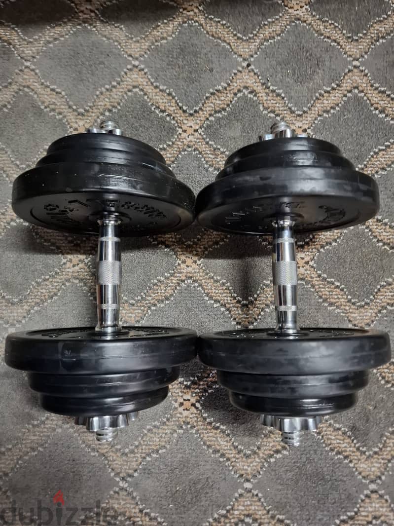 Dumbbell 36kg weight without bar fresh 5kg x4.2. 5kg x4 1.5kg x4 1