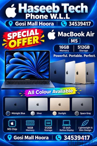 Macbook Air 13-inch M5 512gb