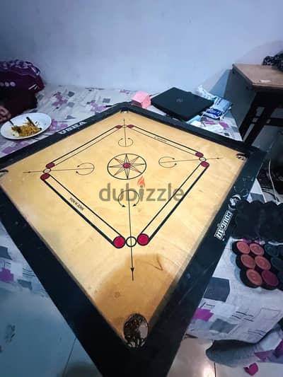 Cougar Usha Carrom Board 34" CB-034 + Coins Set