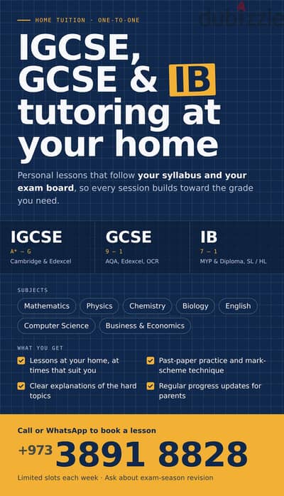 Home Tuition Services International Curricula