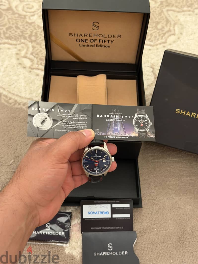 ساعة ماركة shareholder السوسرية أصدار مملكة البحرين 7