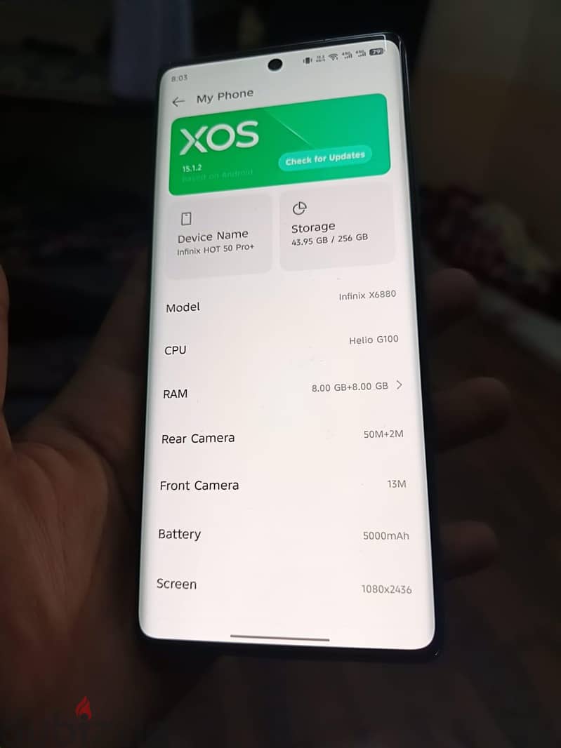 Infinix Hot 50 Pro+ PTA 7