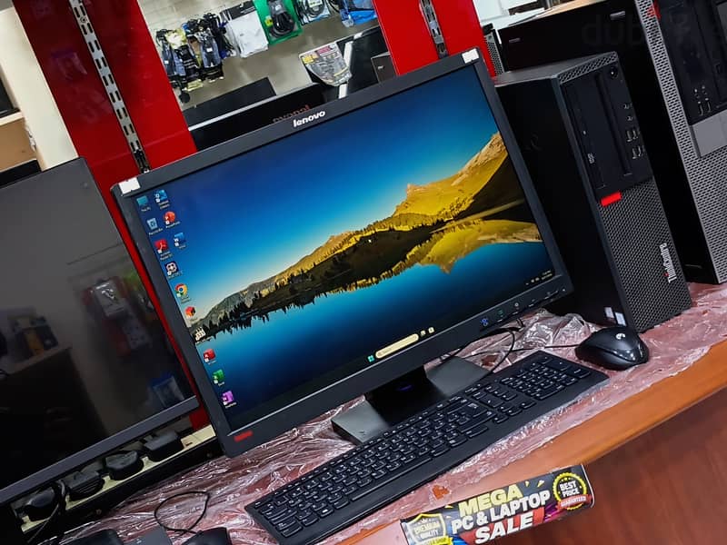 Lenovo Core i5 Business PC Set | 22" Display, WiFi, Win 11 & Office 9