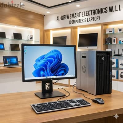 HP Powerful Workstation Set Intel Xeon CPU 128GB RAM + 24" FHD Monitor