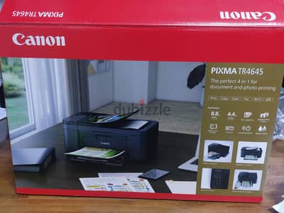 Canon Pixma TR4645 coloured, 4 in 1 printer