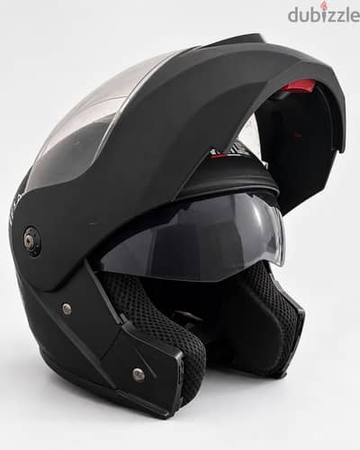 Virtue Modular Motorcycle Helmet – Black – Size M