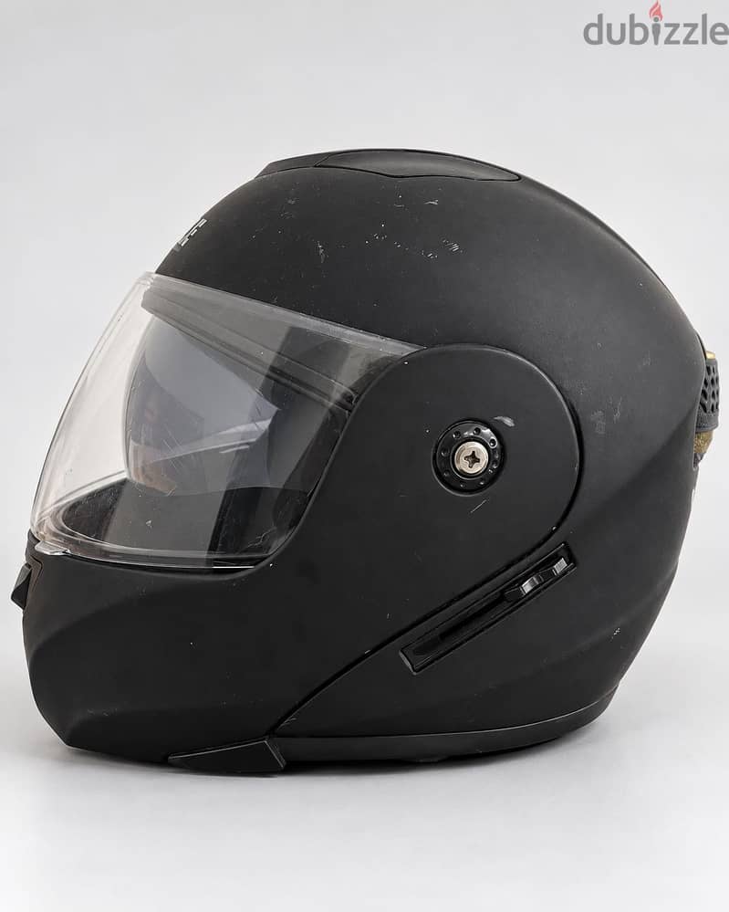Virtue Modular Motorcycle Helmet – Black – Size M 2
