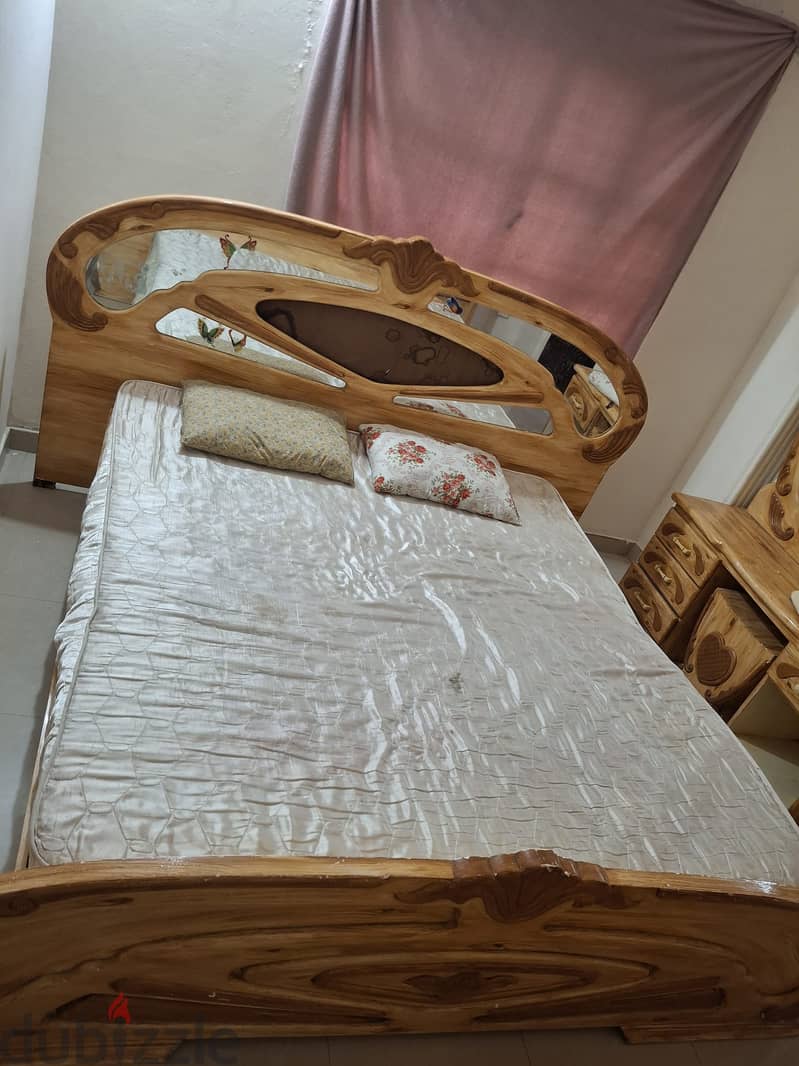 Bed and matress for urgent sale BD18/ 3