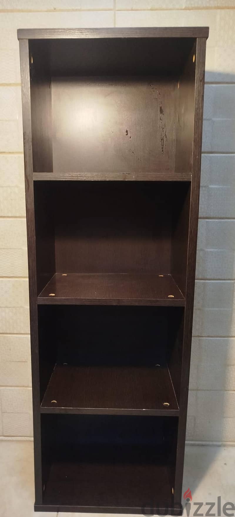 Dark Wood 4-Tier Open shelve Bookshelf / Display Unit 1