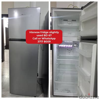 Hisnese fridge and other items for sale with delivery