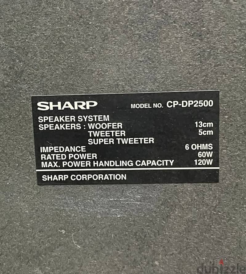 SHARP 3 way Speaker 2