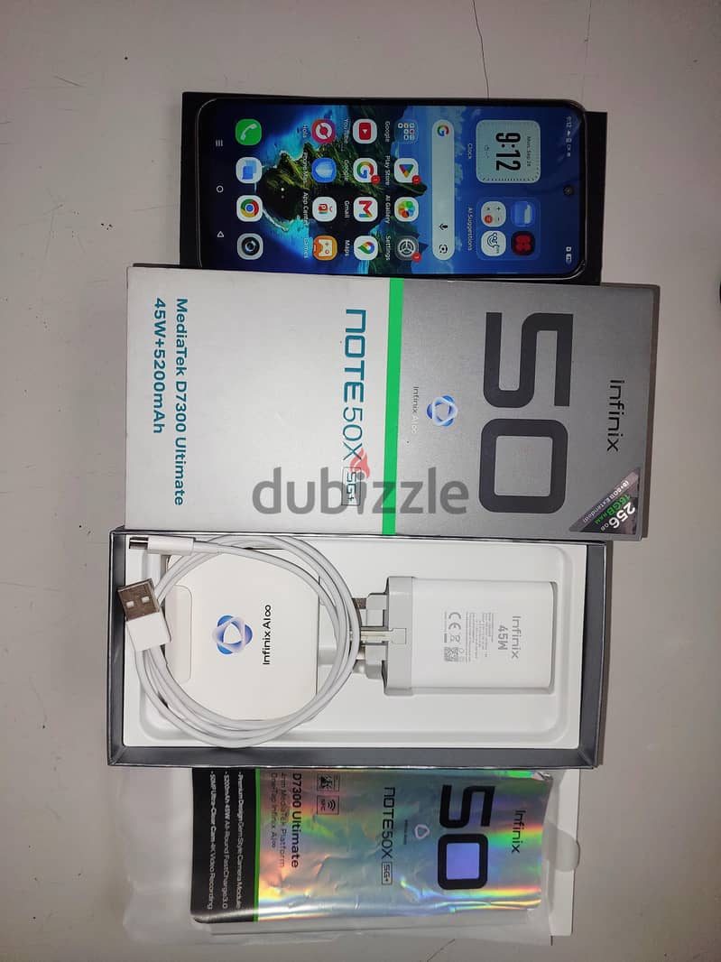 I. Infnix note 50x 5g 256 GB 8+8 R. A. M 1