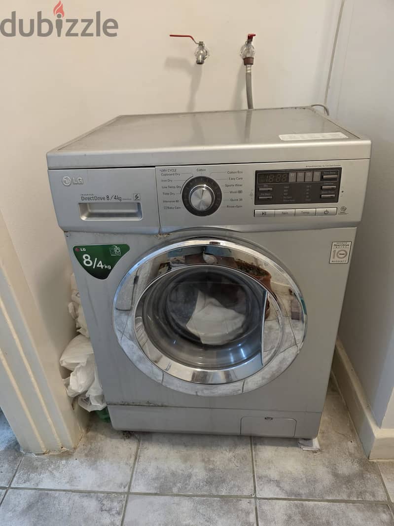 LG Inverter Direct Drive Washer & Dryer Combo (8 kg Wash / 4 kg Dry) 1