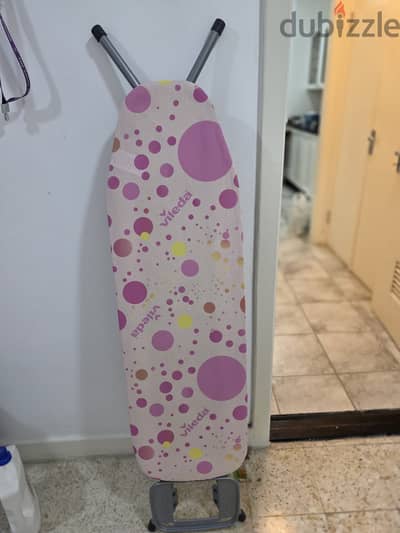 Vileda Ironing Board with Polka Dot Cover – Good Condition