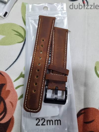 leather watch strap 22mm
