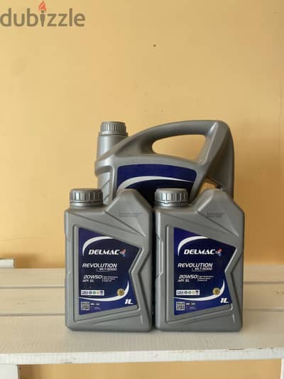 Engine oil original delmac 20w50 7L  brand new