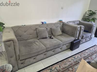 Grey sofas