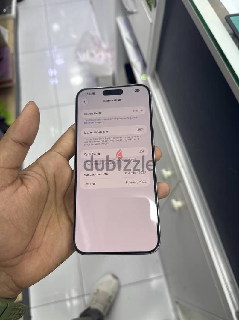 iPhone 15promax 256gb natural 8