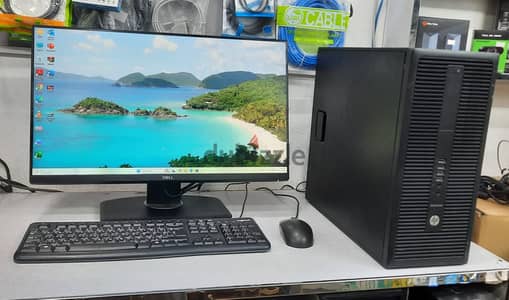 HP Core I5 6th Gen 3.2 GHz PC 8GB Ram SSD 24" IPS LED FHD Borderless