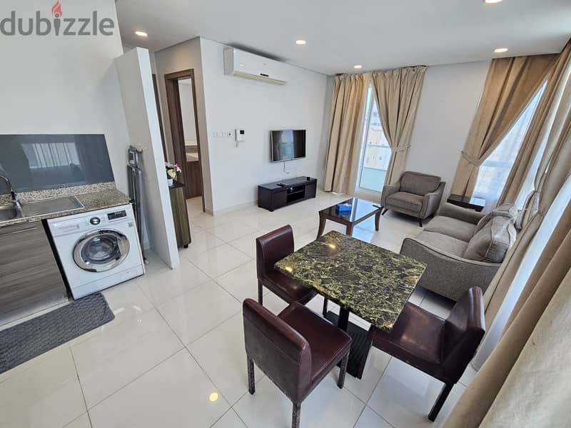 Mob. 33180618 new 1 BHK flat unlimited ewa/ hidd / furnished/ Balcony 3