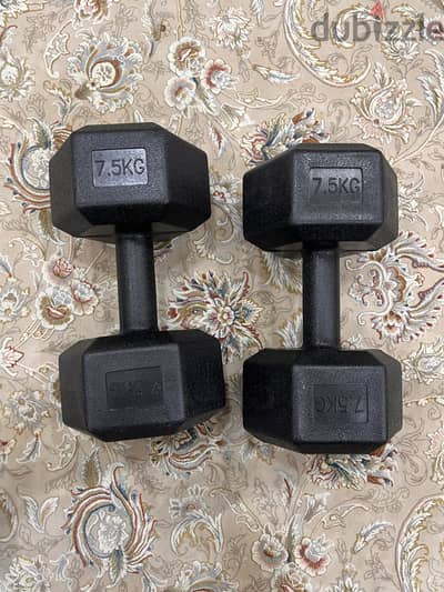 7.5kg dumbbells for sale