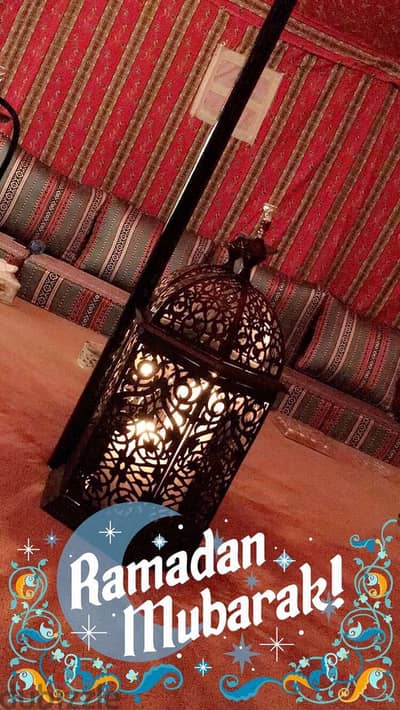 4x4 Arabic Majlis Tent with Custom Seating & Table