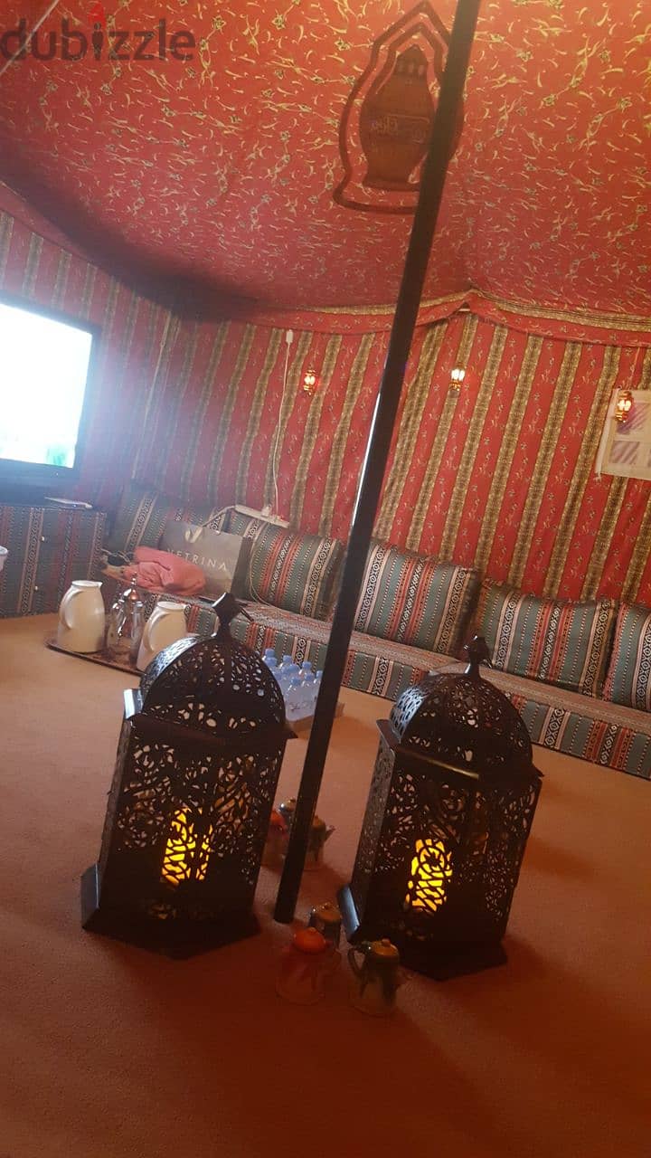 4x4 Arabic Majlis Tent with Custom Seating & Table 1