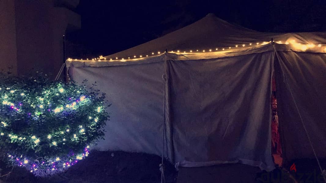 4x4 Arabic Majlis Tent with Custom Seating & Table 4