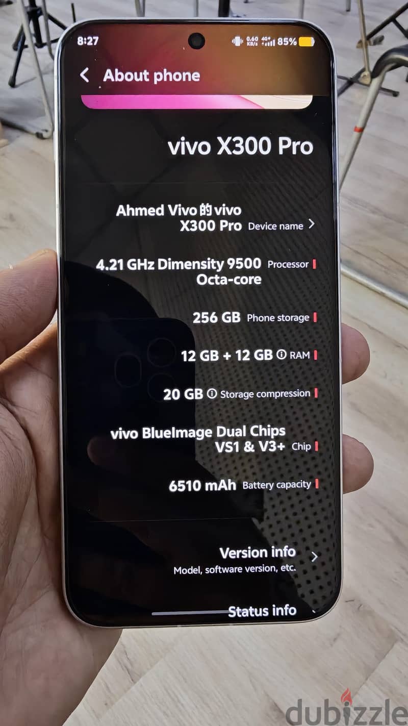 Vivo X300 Pro / 12+12 RAM / 256  GB 4