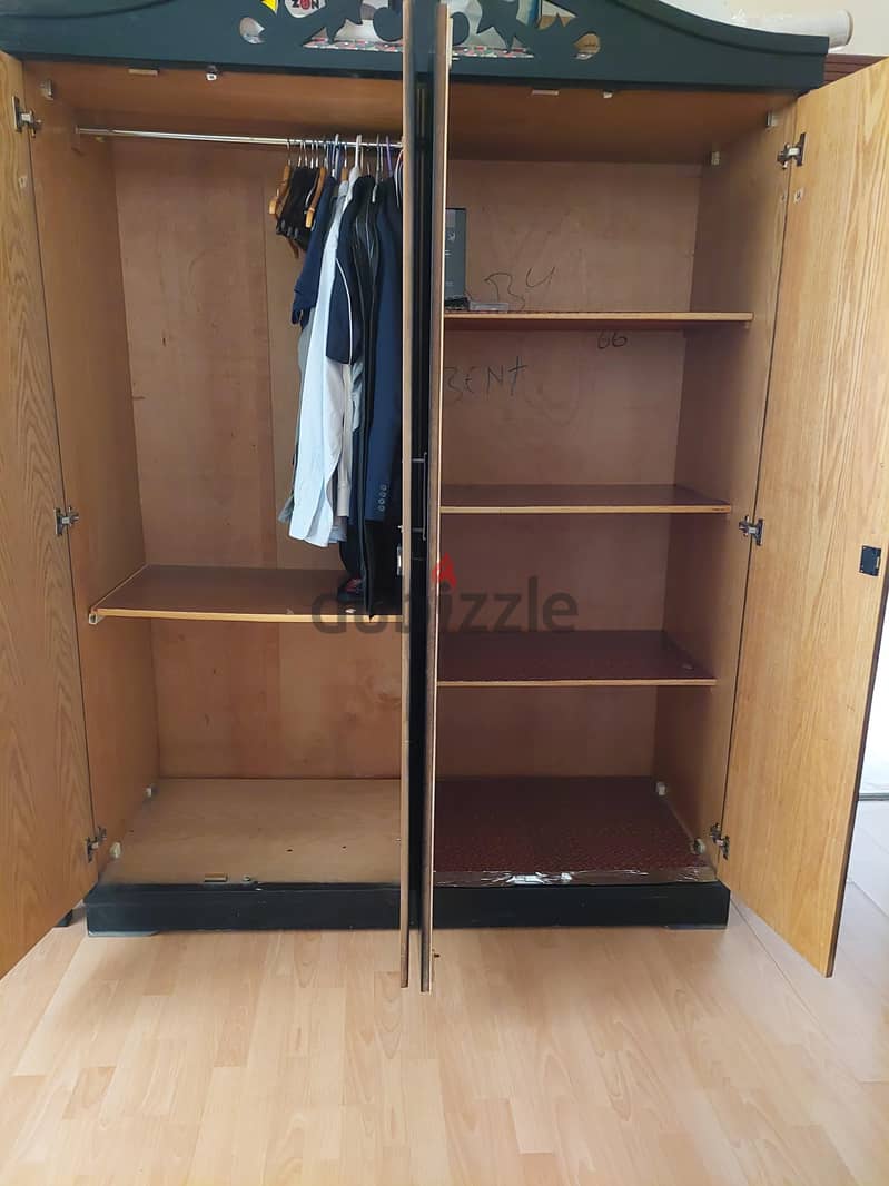 2 door wooden wardrobe  (Cupboard) No bargaining 1