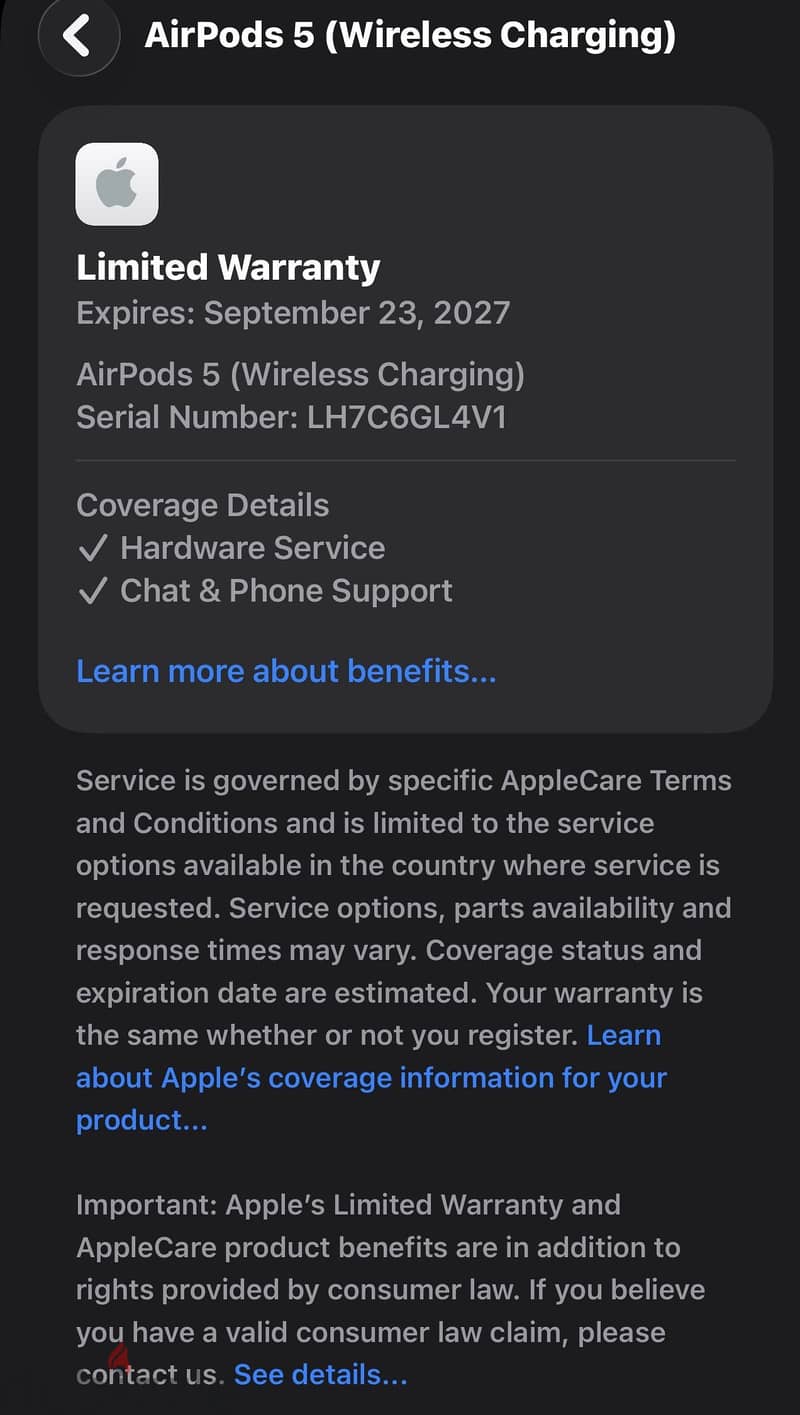 Apple AIRPODS 5 ONLY FIVE DAYS USED 1