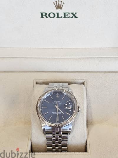 Rolex Vintage Turn-O-Graph Thunderbird Blue Dial Steel