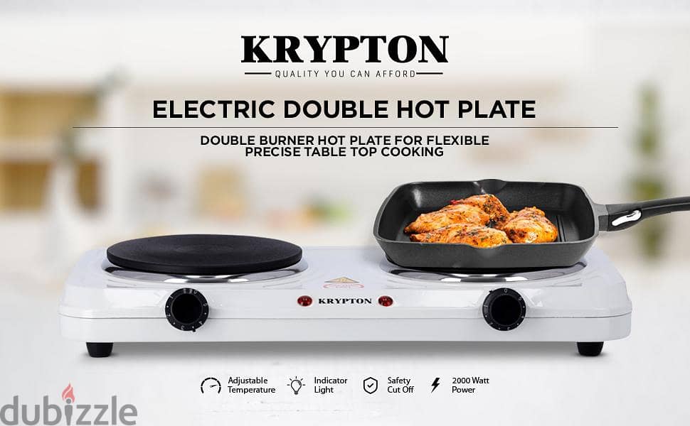 Double sided electric cooker Krypton white, KNHP5306 1