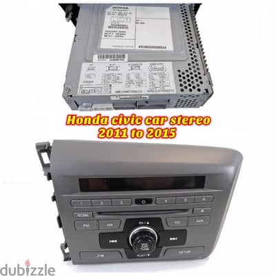 Honda civic car stereo 2011 to 2015  excellent condition pick