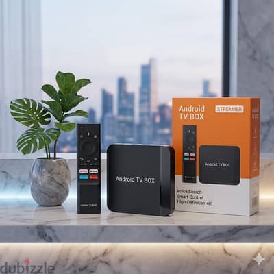 4K Android Smart TV BOX RECIEVER (Watch Live TV channels without Dish)