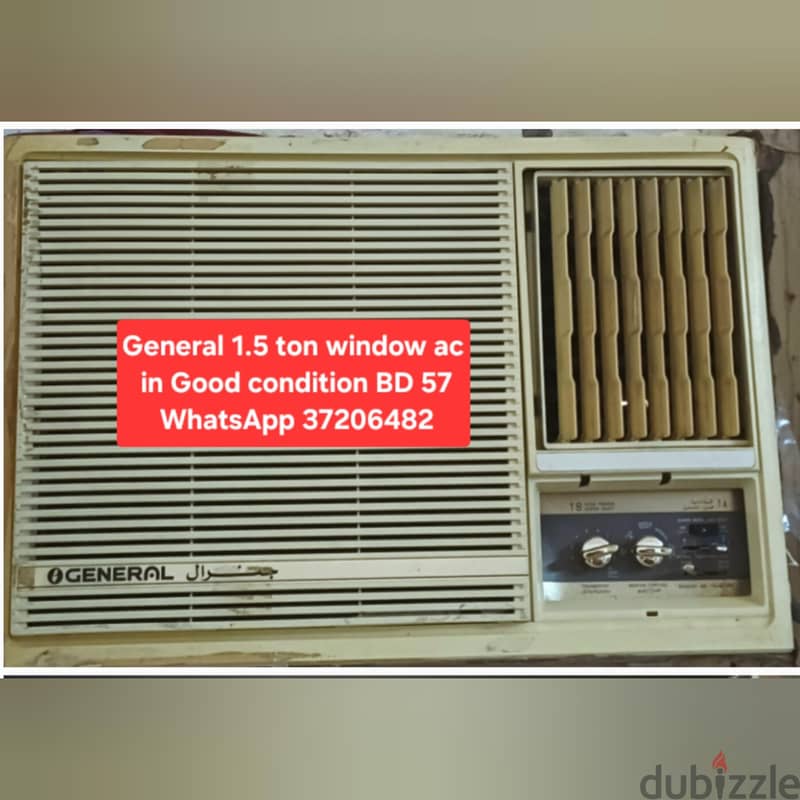 Falcon 1.5 ton window ac and other items for sale with fixing 7