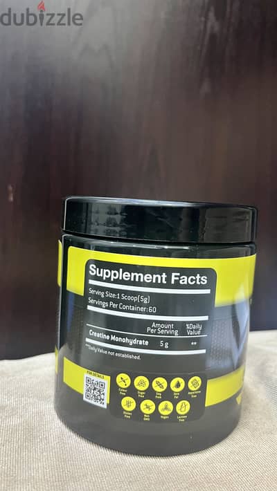 CREATINE monohydrate 5000 mg 60 servings