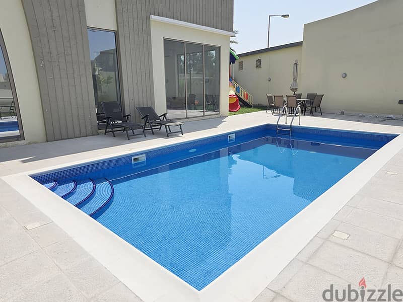 COMPOUND VILLA FOR RENT – JANABIYA | GYM | POOL 16