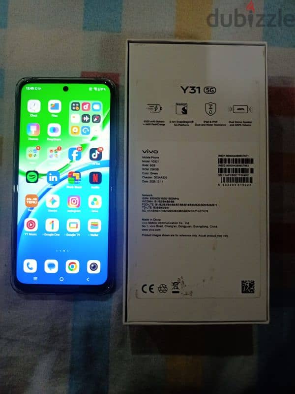 vivo Y31 5G 256 GB 8