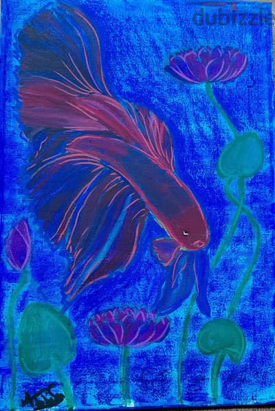 Betta fish artwork