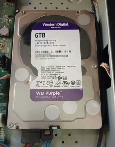 WD Purple 2TB 6TB 3.5” HDD HARD DRIVE FULLY WORKING
