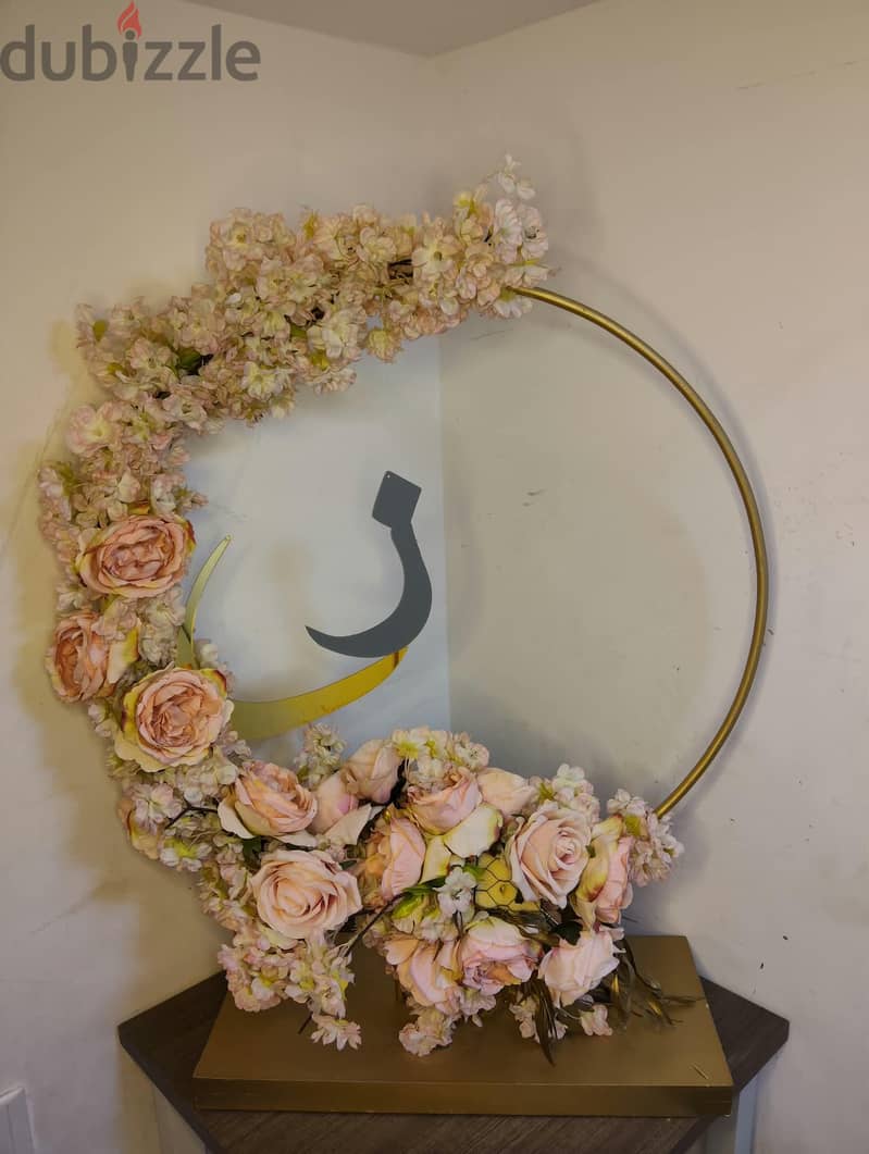 Floral Hoop Centerpiece 2