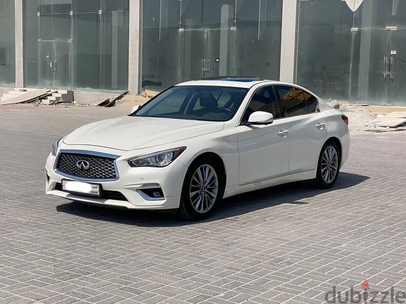 Infiniti Q50 2023 White 1
