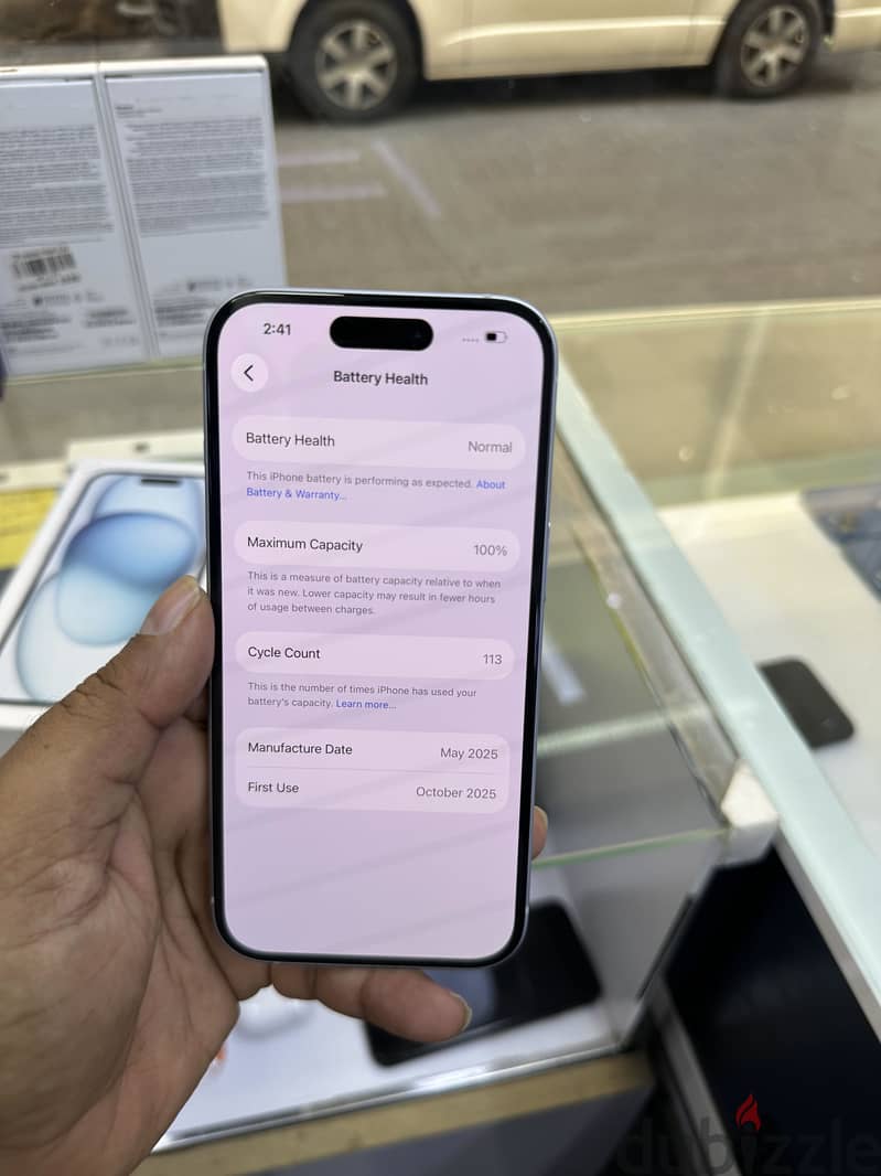 iPhone 15 battery 100 under warranty 1