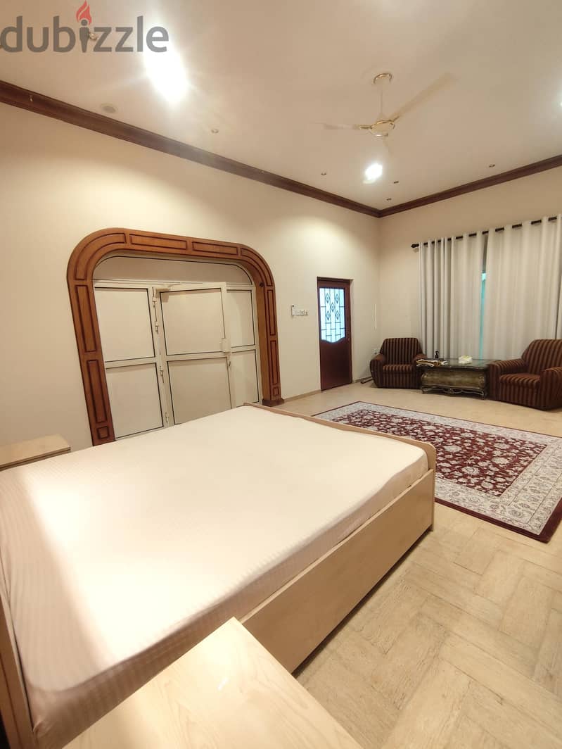 Furnished villa for rent @ Qalali 2 BR 400 BD Inclusive ewa 16