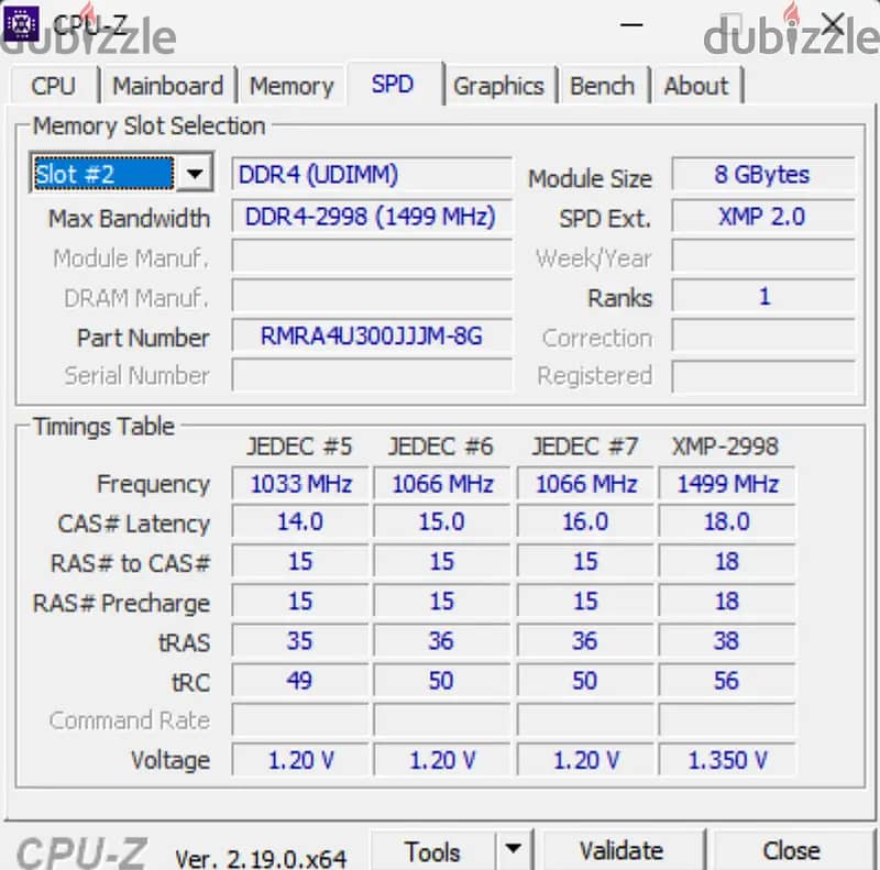 DDR4 Ransor SuperSonic 8 GB 3000 MHZ 2