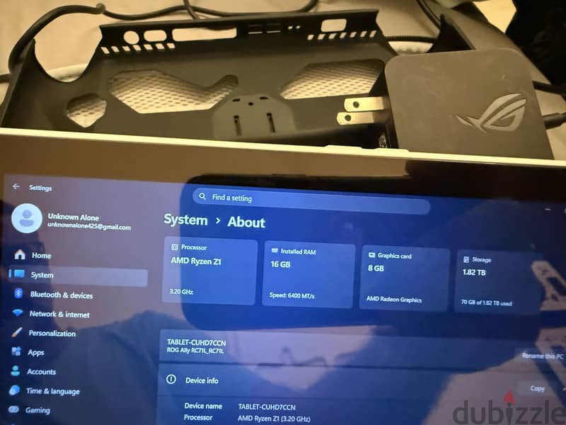 Rog ally z1 2TB  160 bd 2