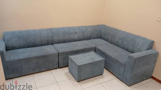 Sofa 7 seater L shep with coffee table set