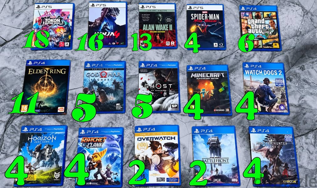 مجموعة ألعاب ps4 /ps5 9