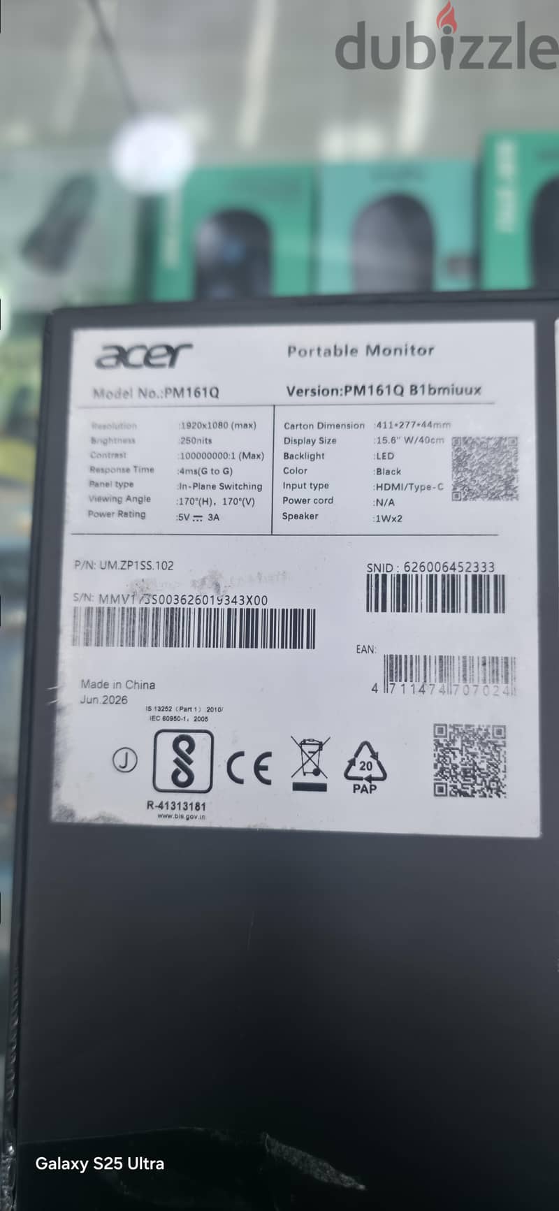 Acer Type c monitor  need to urgent sell 1